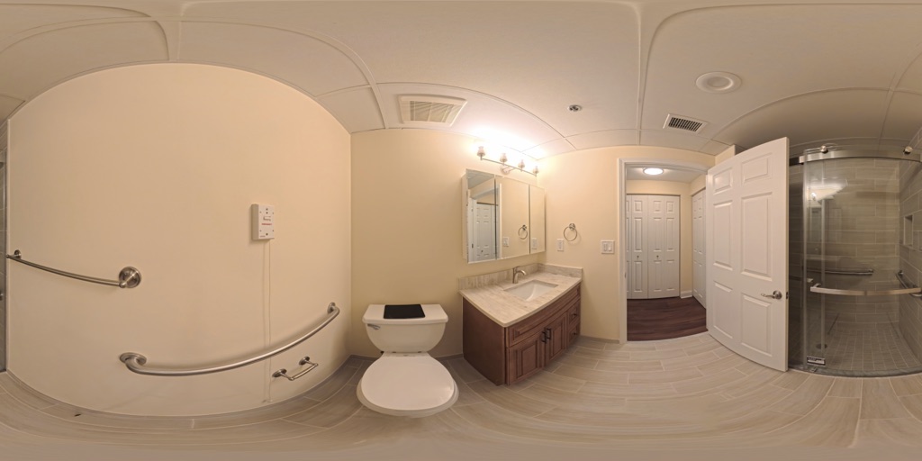Bathroom configurator showing alternate finish selections