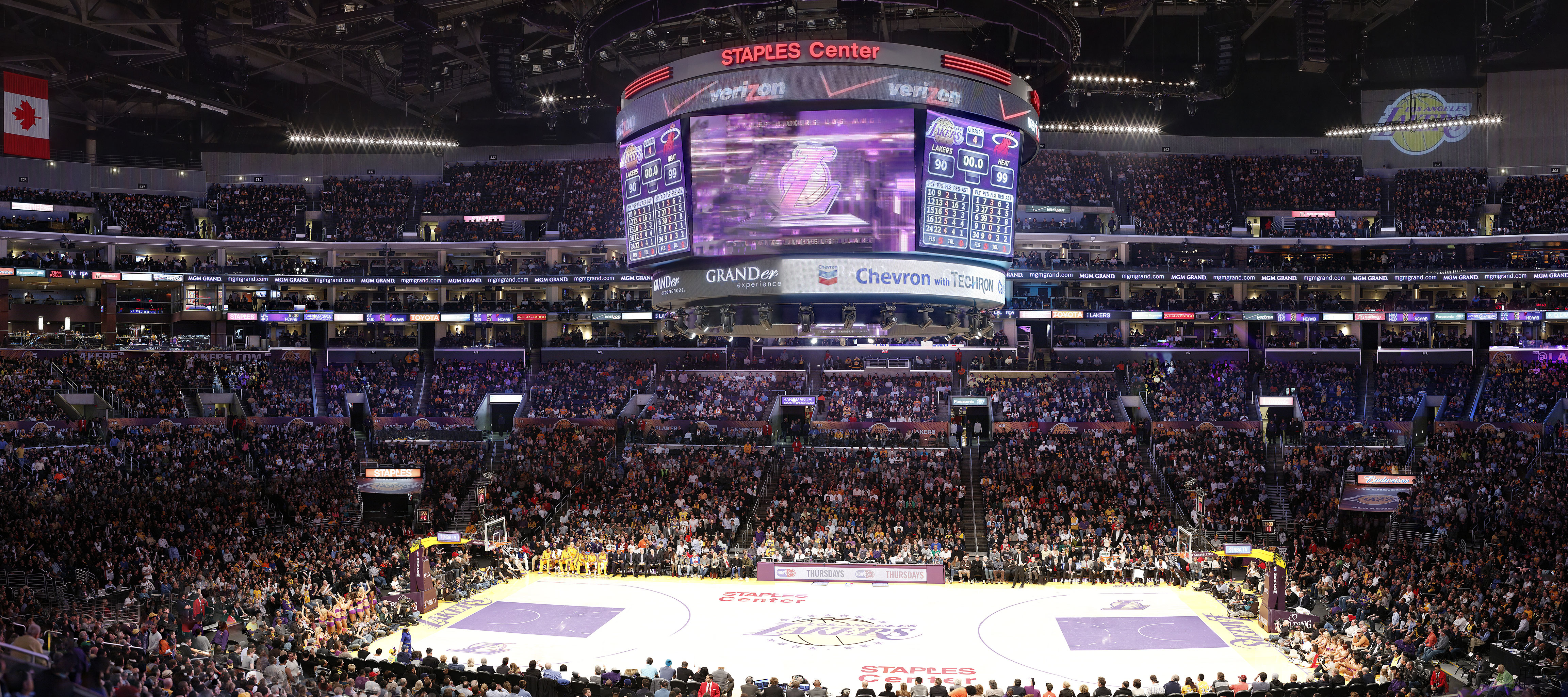 Original Lakers crowd panorama recovered from the project archive